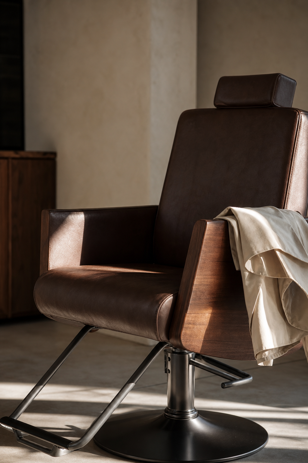 Salon chair detail, late afternoon